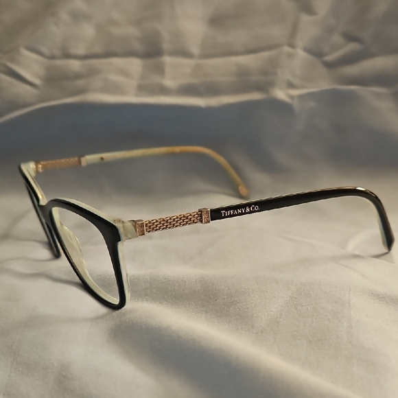 Tiffany & Co. Black and Gold Women's Glasses - Picture 1 of 6